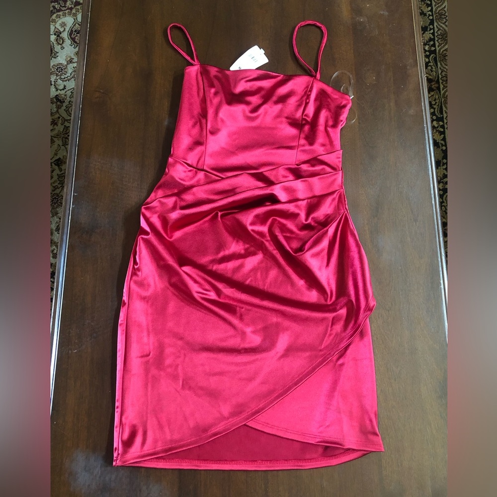Satin mini dress